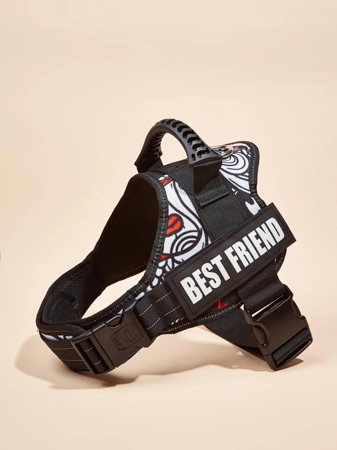 DOG FAVORS Colorful Dog Harness Vest Customizable Tags Reflective Dog Collar No Pull Safe Training Walking Dog Climbing