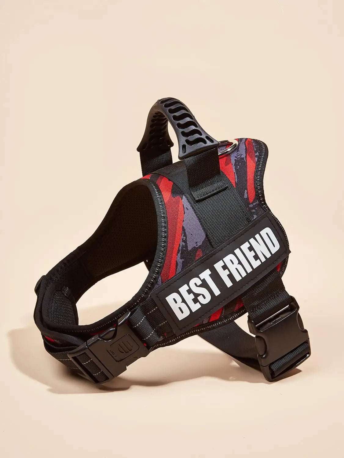 DOG FAVORS Colorful Dog Harness Vest Customizable Tags Reflective Dog Collar No Pull Safe Training Walking Dog Climbing
