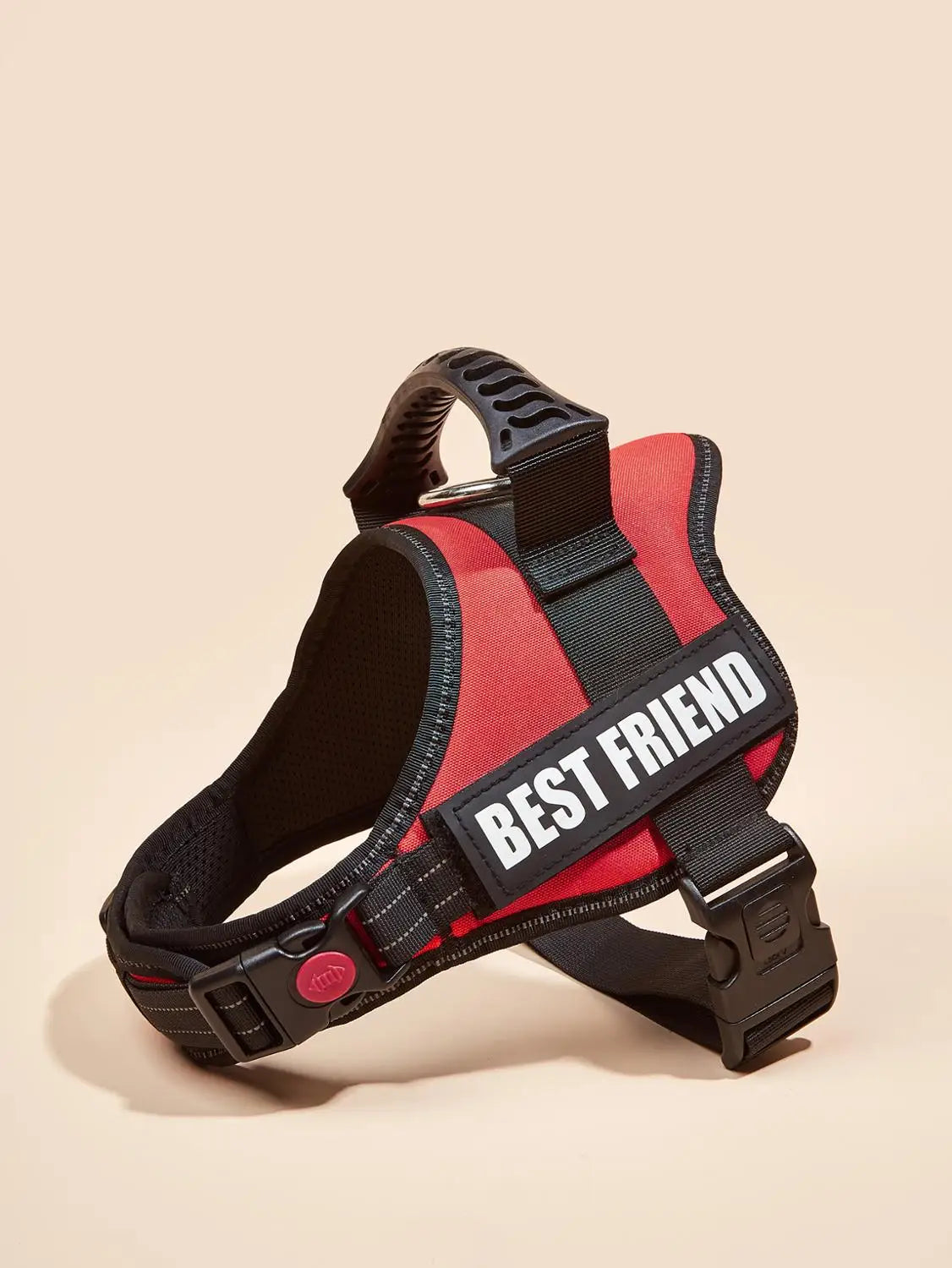 DOG FAVORS Colorful Dog Harness Vest Customizable Tags Reflective Dog Collar No Pull Safe Training Walking Dog Climbing