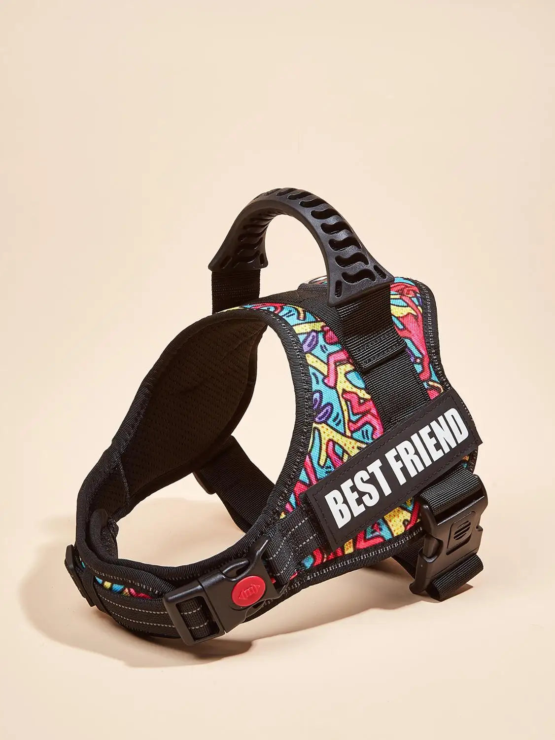 DOG FAVORS Colorful Dog Harness Vest Customizable Tags Reflective Dog Collar No Pull Safe Training Walking Dog Climbing