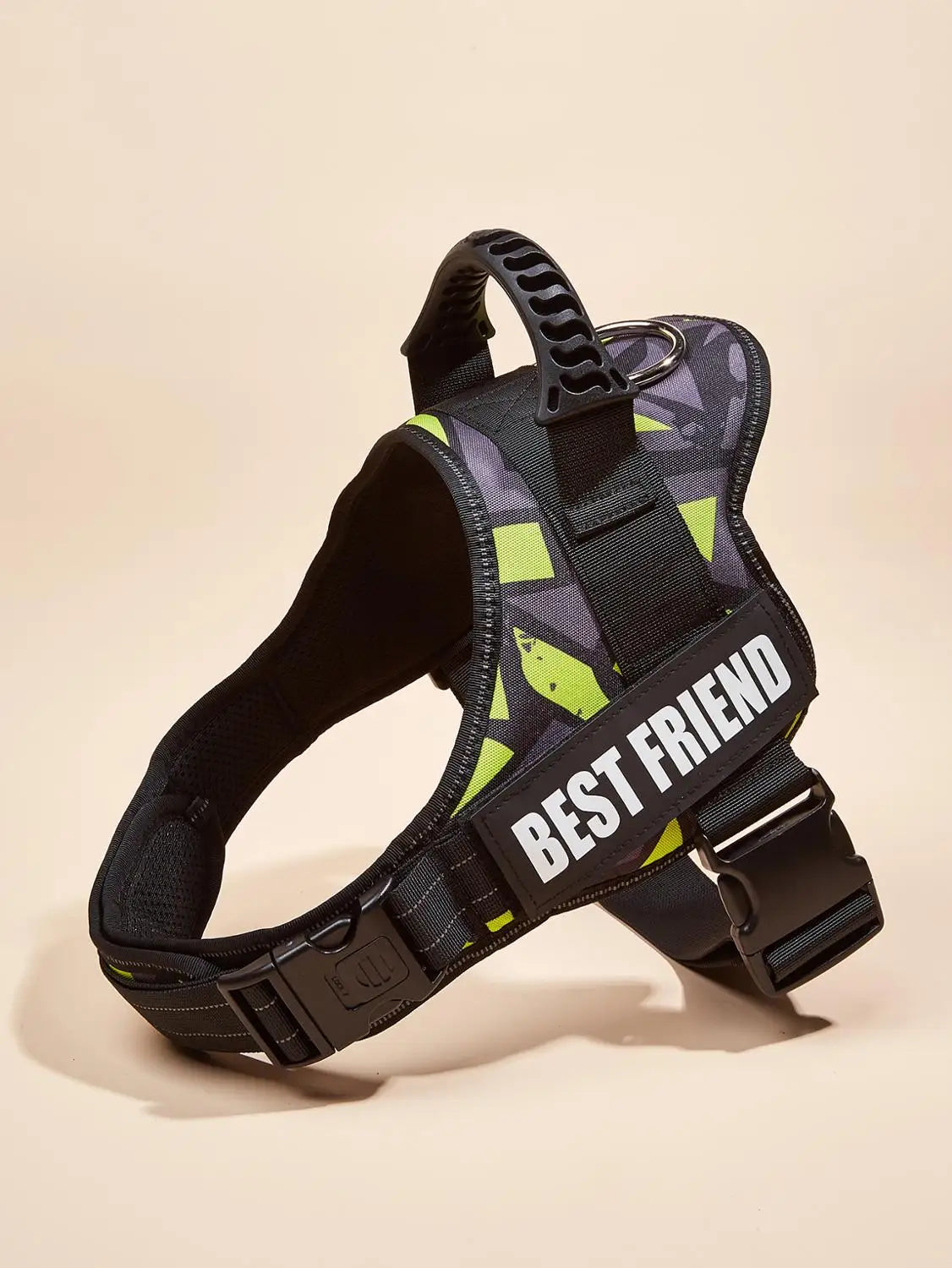 DOG FAVORS Colorful Dog Harness Vest Customizable Tags Reflective Dog Collar No Pull Safe Training Walking Dog Climbing