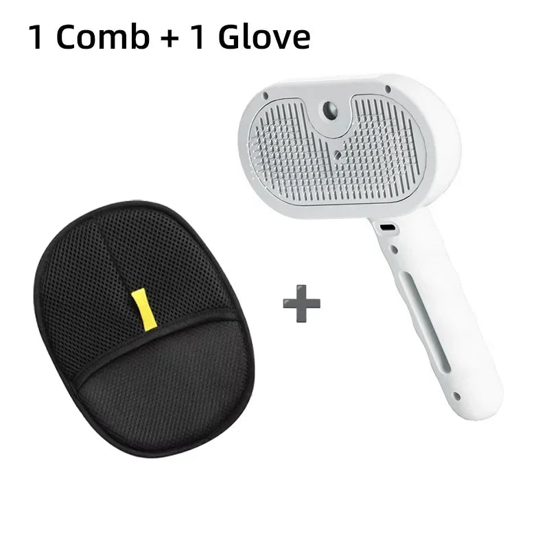 Pet hair removal Cleaning set, steamy massaging hair removal/cleaning brush
