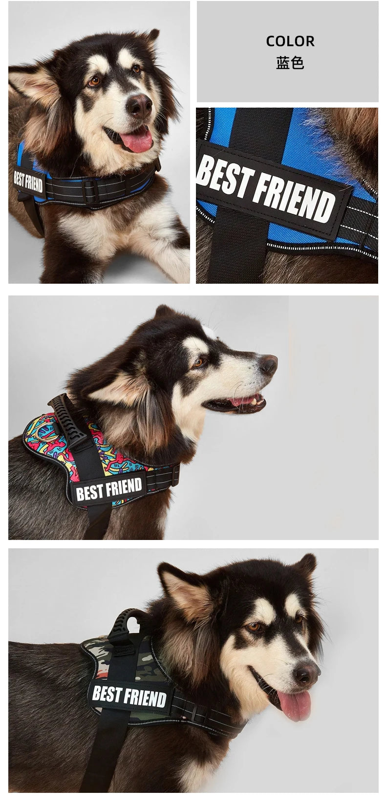 Pet Customizable Harness Vest For Small Medium Large Dog Classic Luxury Walking Dog Harness Adjustable No pull Safe Pet Supplies