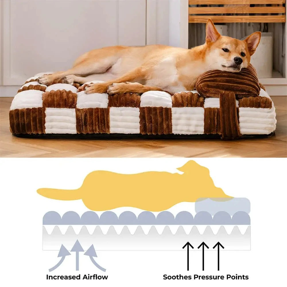 Handmade Orthopedic large and small dog beds with pillow