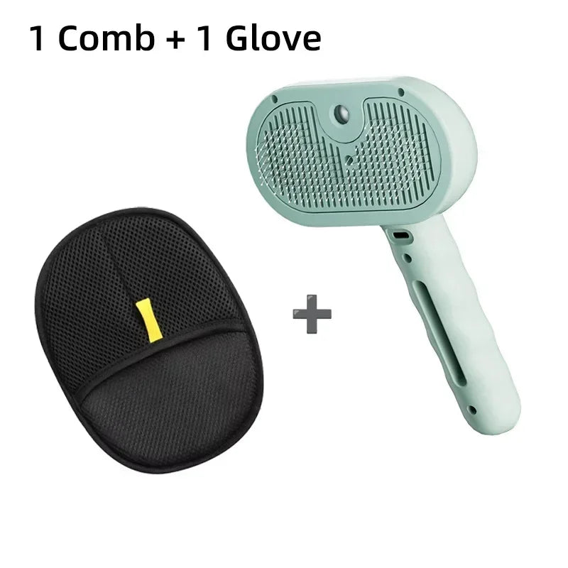 Pet hair removal Cleaning set, steamy massaging hair removal/cleaning brush