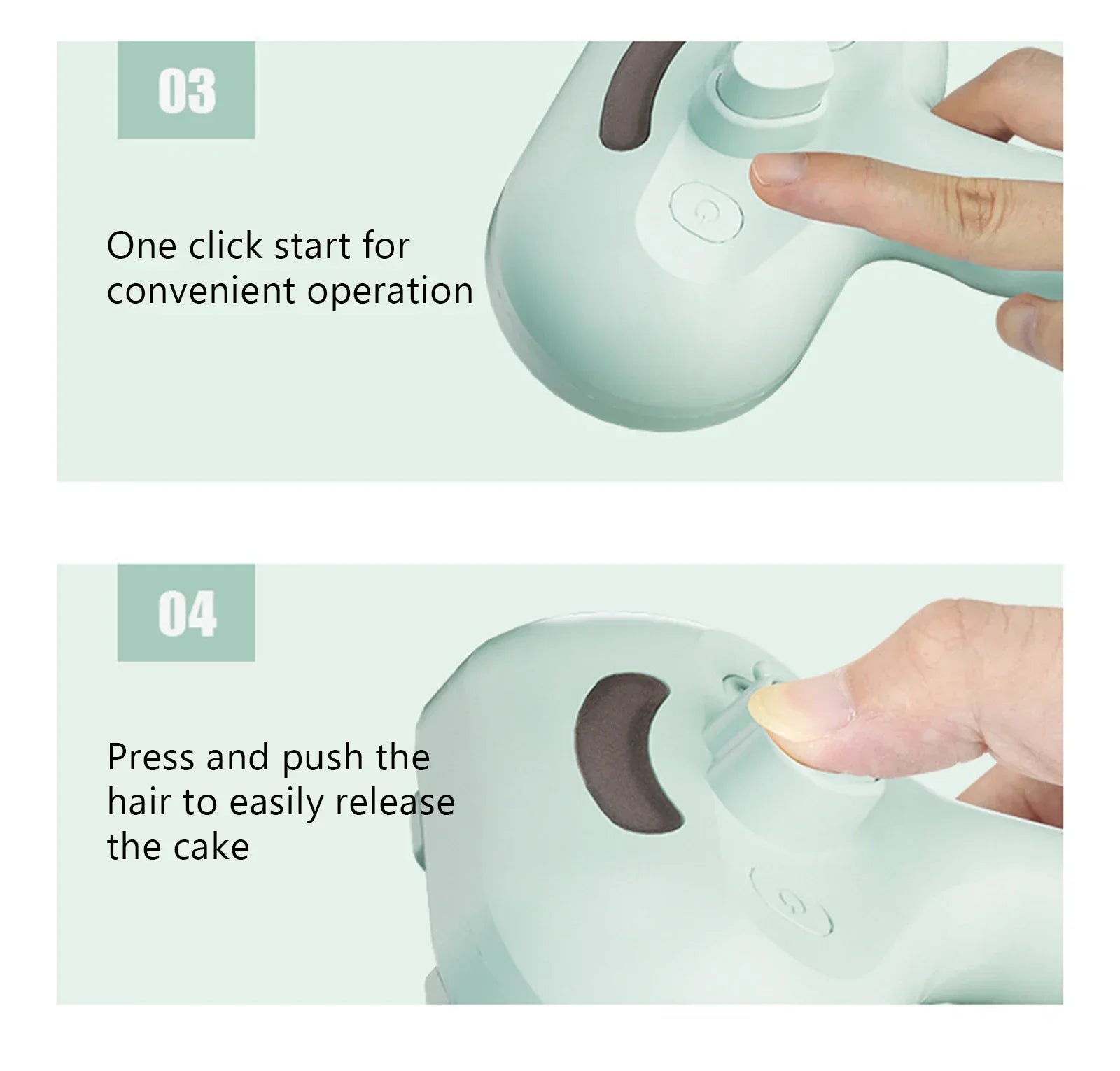 Pet hair removal Cleaning set, steamy massaging hair removal/cleaning brush