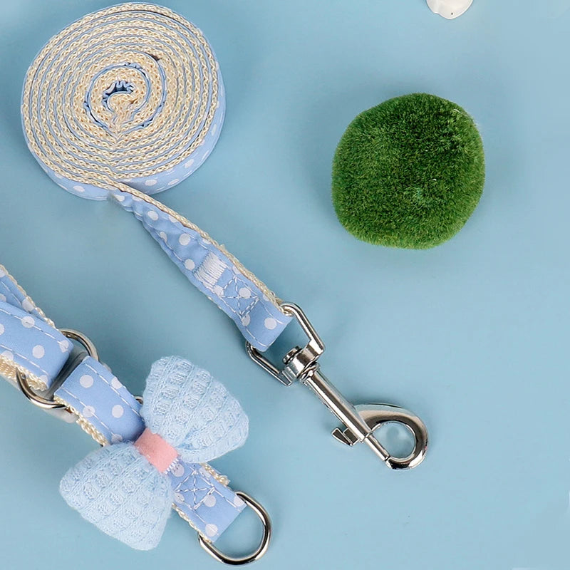 Dog Harness for Samll Medium Large Dogs Fashion Bow Puppy Harness Outdoor Walking Rope Pet Cat Harness Chihuahua Pet Supplies