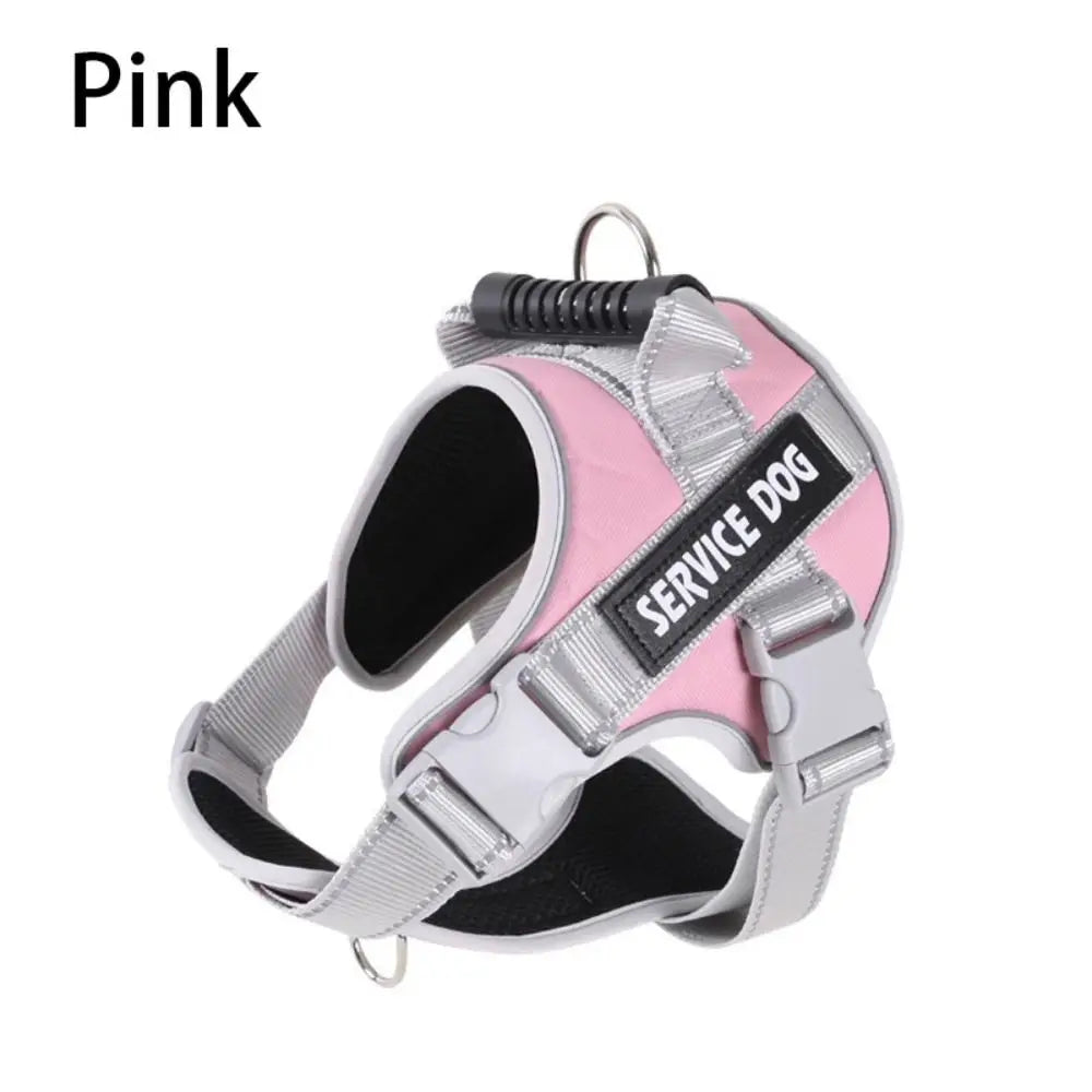 Puppy Accessories Adjustable Dog Harness Reflective Leash Set Adjustable Harness Service Dog Harness All Breeds