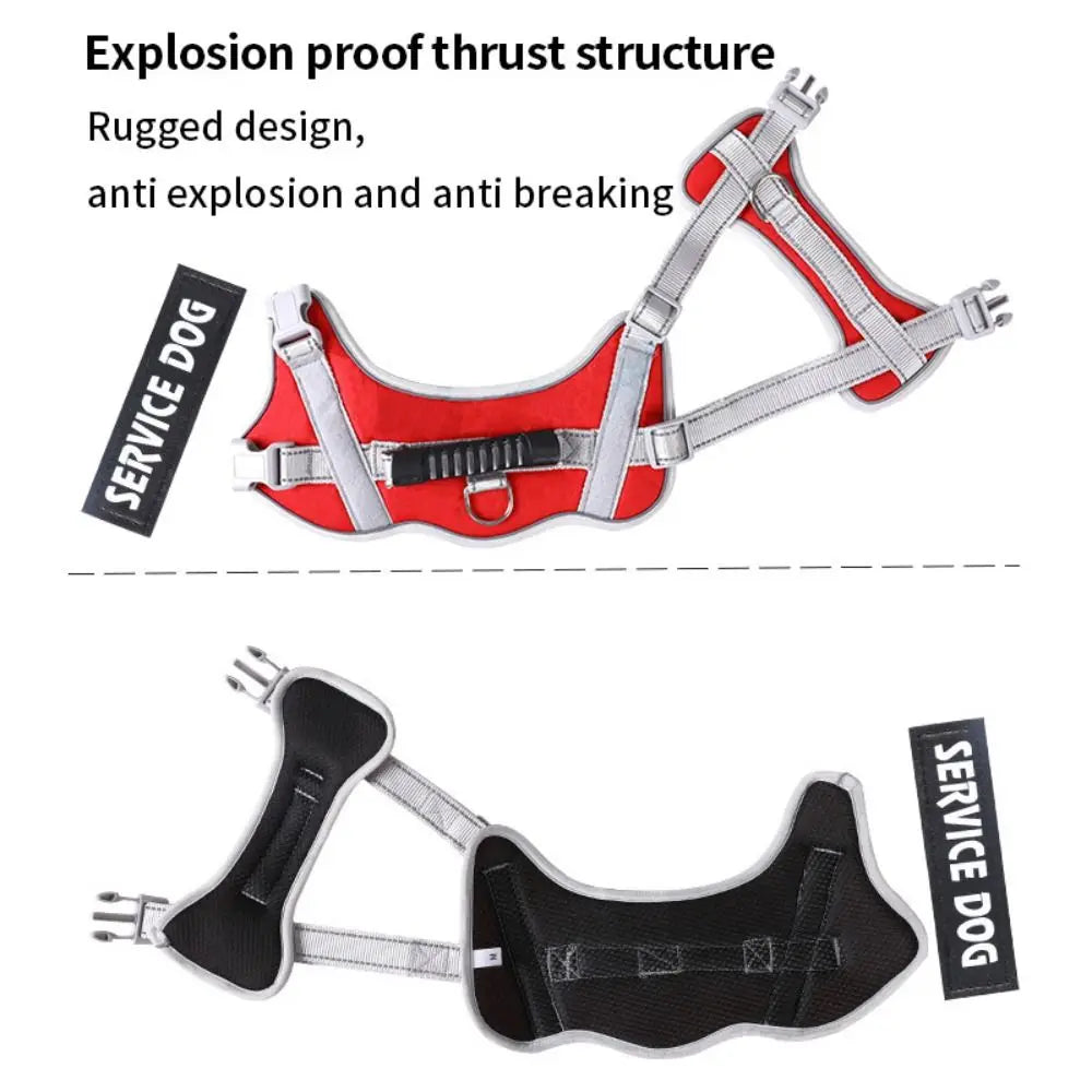 Puppy Accessories Adjustable Dog Harness Reflective Leash Set Adjustable Harness Service Dog Harness All Breeds