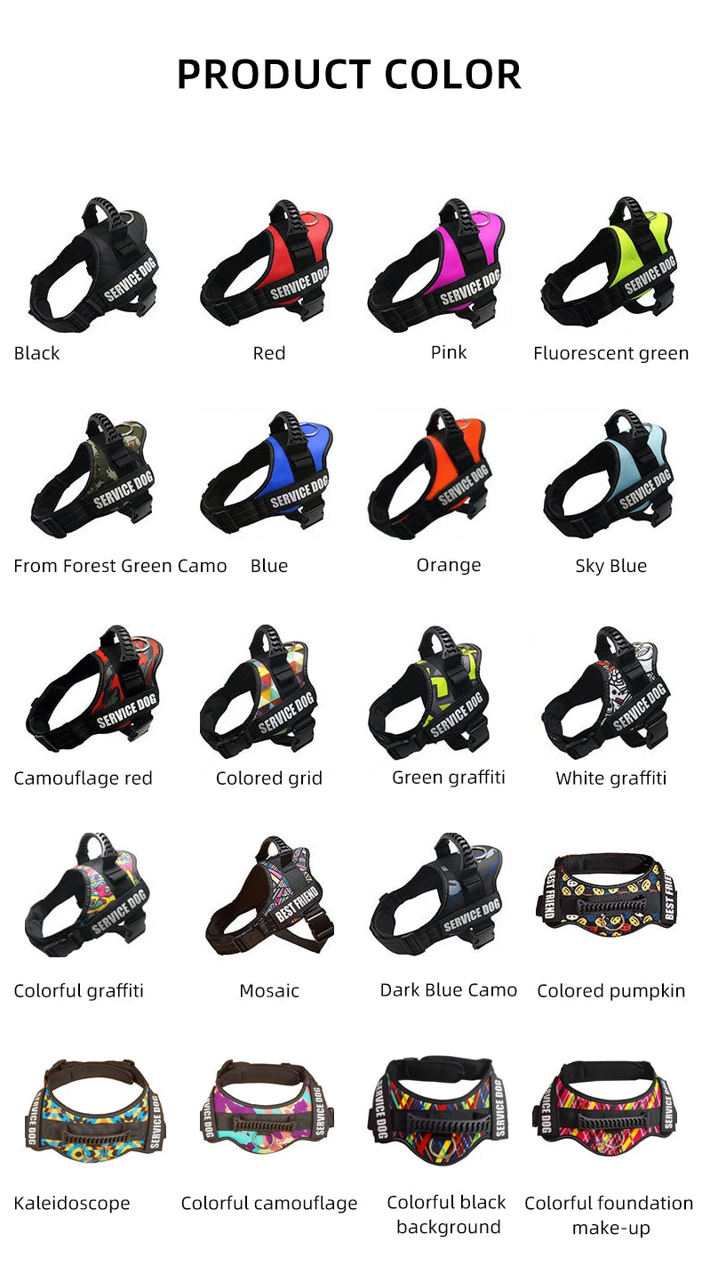 Pet Customizable Harness Vest For Small Medium Large Dog Classic Luxury Walking Dog Harness Adjustable No pull Safe Pet Supplies