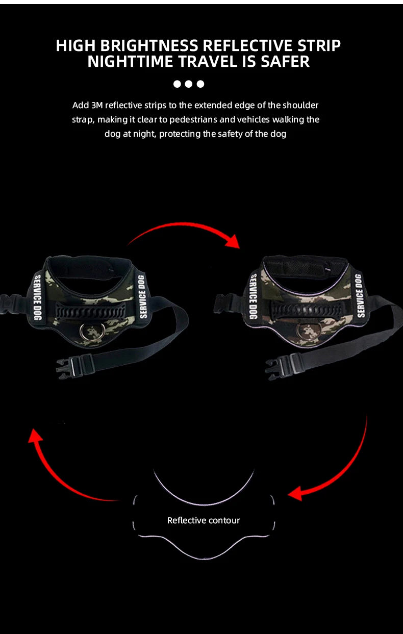 Pet Customizable Harness Vest For Small Medium Large Dog Classic Luxury Walking Dog Harness Adjustable No pull Safe Pet Supplies