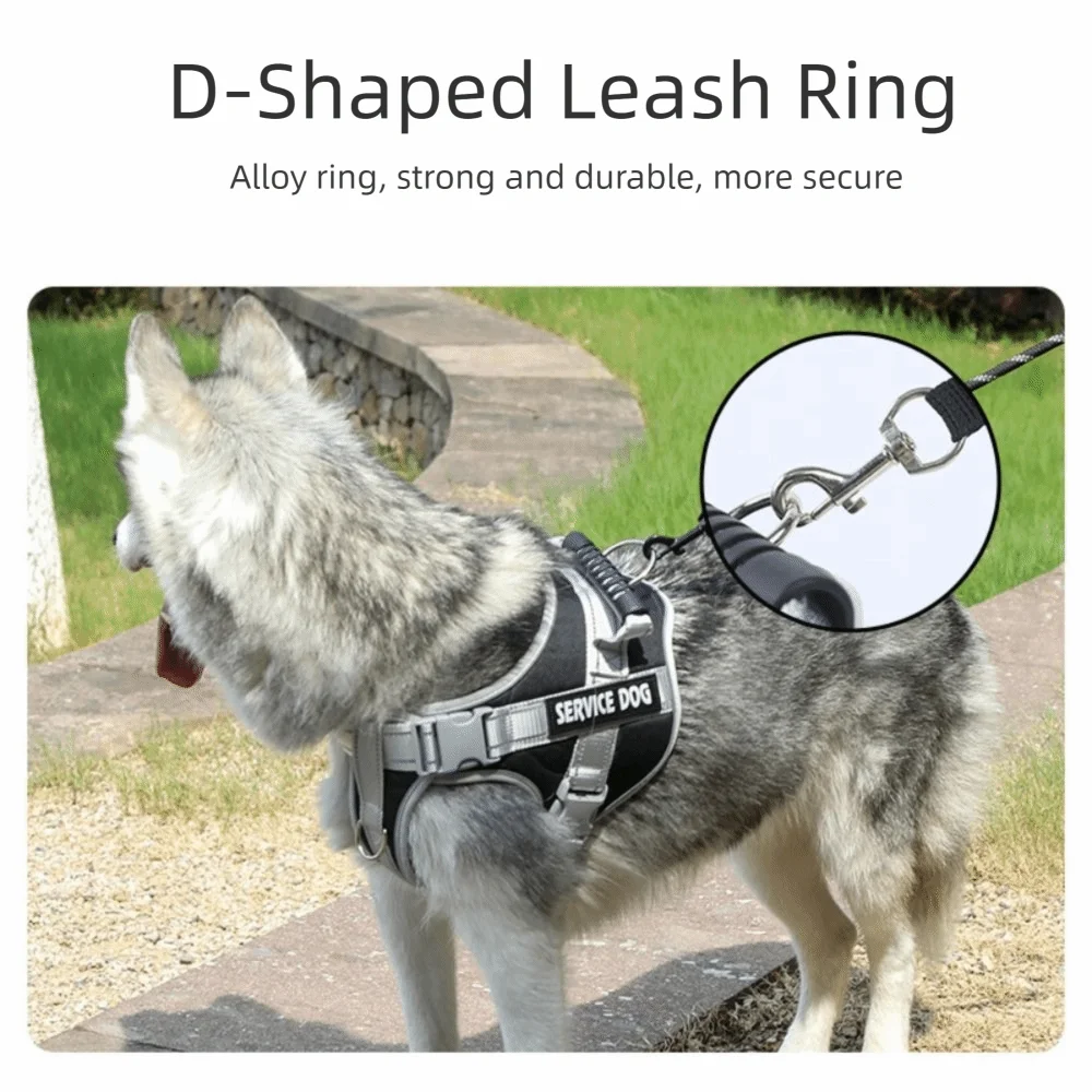 Puppy Accessories Adjustable Dog Harness Reflective Leash Set Adjustable Harness Service Dog Harness All Breeds