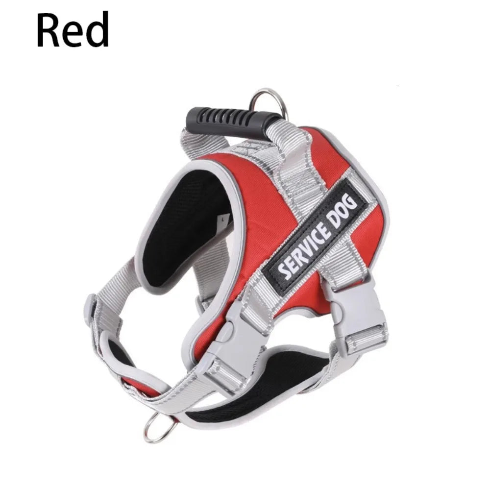 Puppy Accessories Adjustable Dog Harness Reflective Leash Set Adjustable Harness Service Dog Harness All Breeds