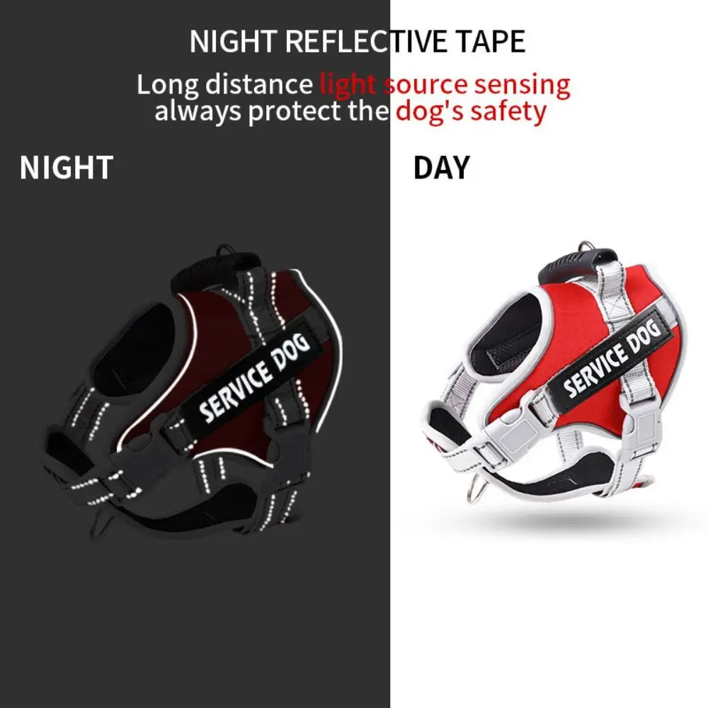 Puppy Accessories Adjustable Dog Harness Reflective Leash Set Adjustable Harness Service Dog Harness All Breeds