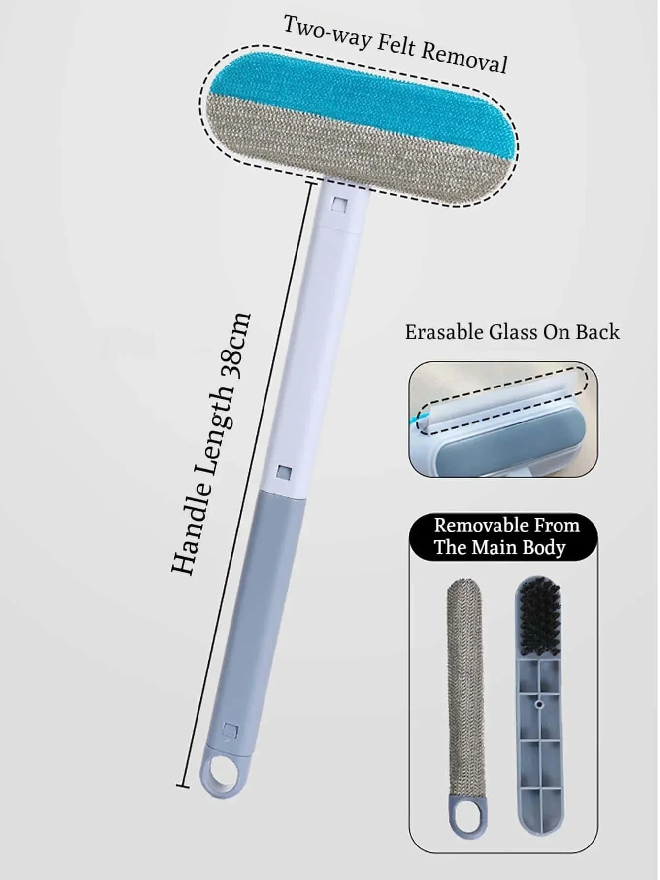 Pet hair removal Cleaning set, steamy massaging hair removal/cleaning brush