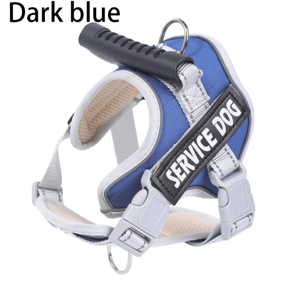 Puppy Accessories Adjustable Dog Harness Reflective Leash Set Adjustable Harness Service Dog Harness All Breeds