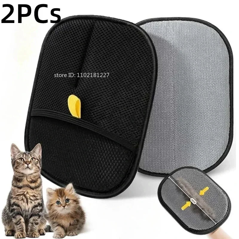 Pet hair removal Cleaning set, steamy massaging hair removal/cleaning brush