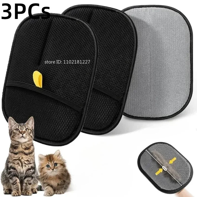 Pet hair removal Cleaning set, steamy massaging hair removal/cleaning brush