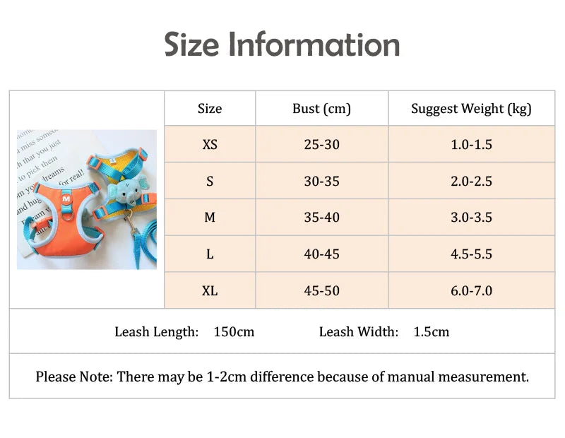 Adjustable French Bulldog Pet Neck Collar for Dogs Animal Print Puppy Harness Vest Polyester Small Medium Dog Leash Accessories